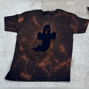 Halloween tie dye ghost tee